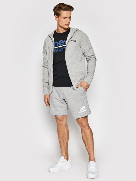 New Balance Pantaloncini sportivi Essentials MS03558 Grigio Regular Fit |  Modivo.it
