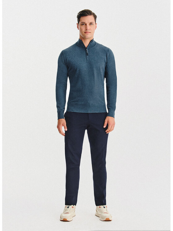 Pako Lorente Pako Lorente Sweter P25WF-2X-021 Granatowy Classic Fit