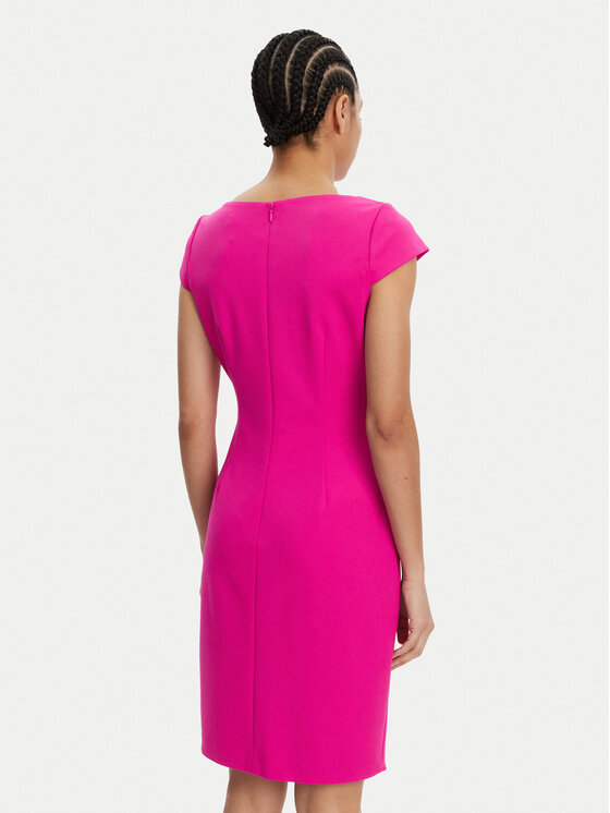 DKNY DKNY Sukienka koktajlowa DD5AC20B Różowy Slim Fit