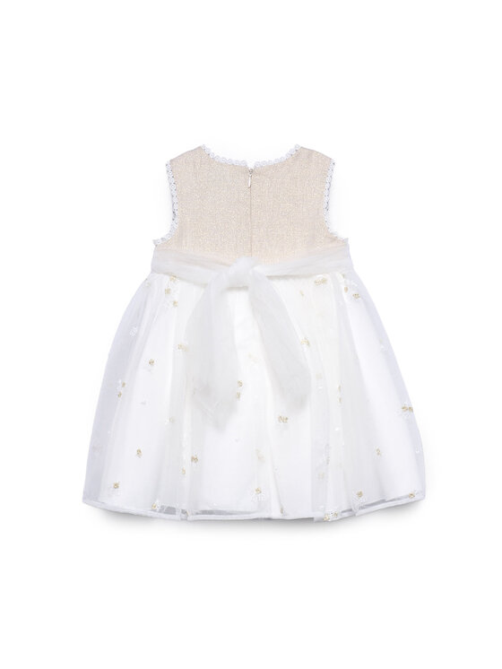 Abel & Lula Abel & Lula Sukienka elegancka 5001 Beżowy Regular Fit