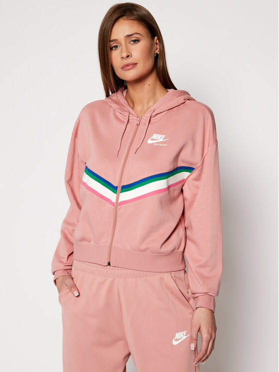 Nike Sweatshirt Nsw Heritage CU5902 Rosa Loose Fit Modivo