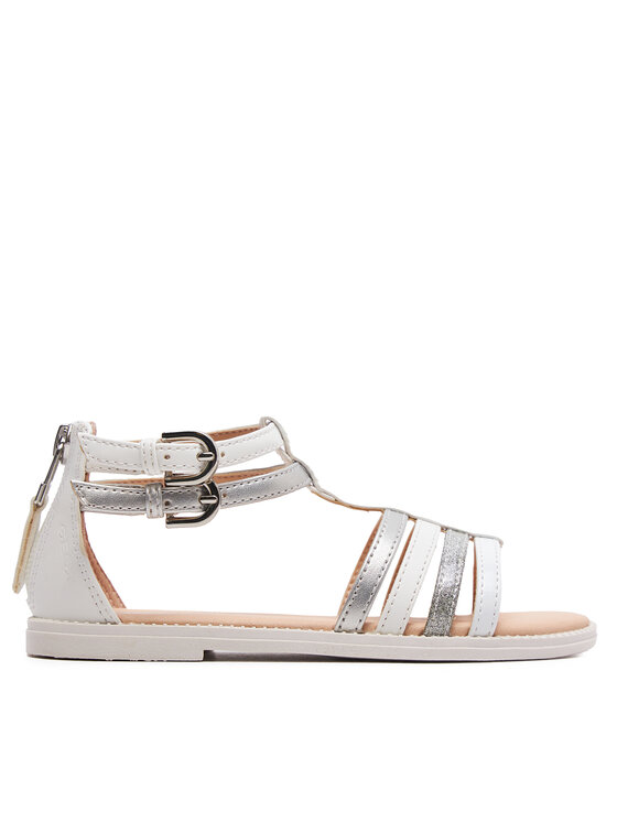 Geox Geox Sandály J Sandal Karly Girl J7235D 054AJ C1Z1N S Bílá