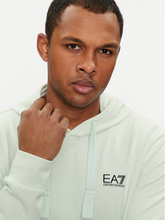 EA7 Emporio Armani EA7 Emporio Armani Džemperis ar kapuci 8NPM04 PJ05Z 1133 Zaļš Regular Fit