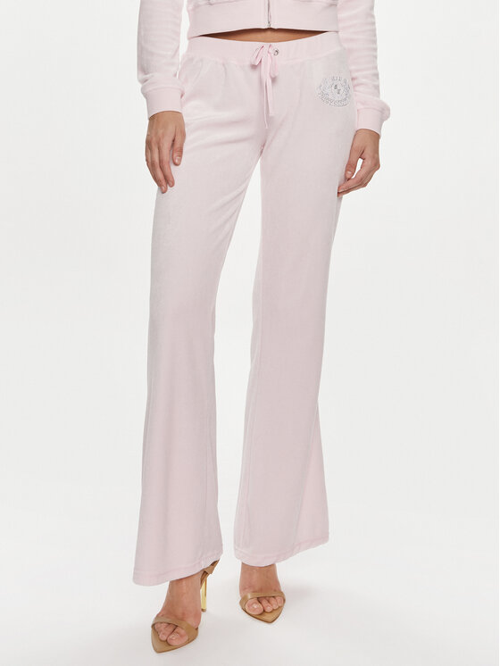 Juicy Couture Juicy Couture Melegítő alsó Heritage Dog JCBBJ223814 Rózsaszín Slim Fit