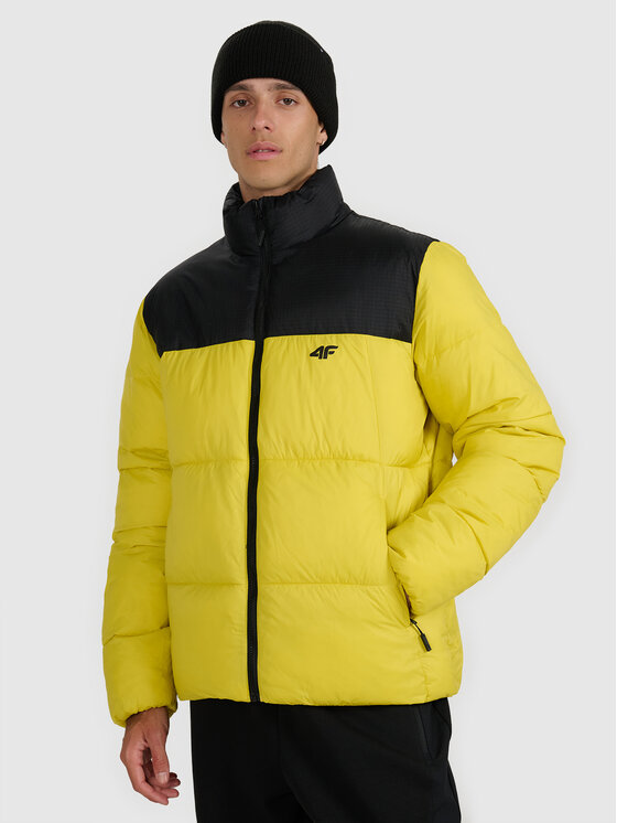 4F 4F Kurtka puchowa APRES SKI Zielony jasny Regular Fit