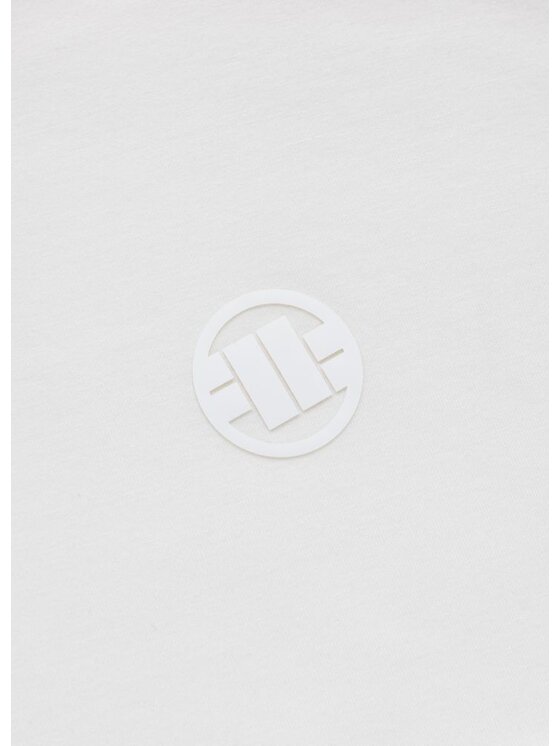 PITBULL PITBULL Koszulka techniczna Casual Sport SMALL LOGO II Biały Regular Fit