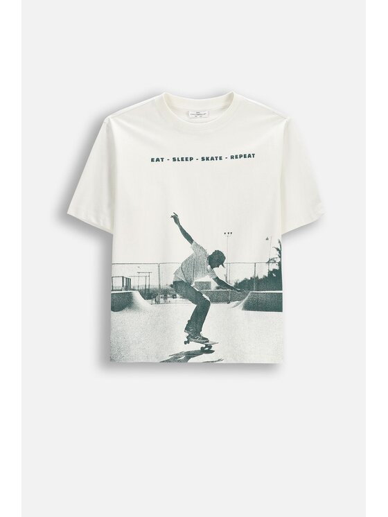 Coccodrillo Coccodrillo T-Shirt WC6143203TBJ-003 Krémová Regular Fit