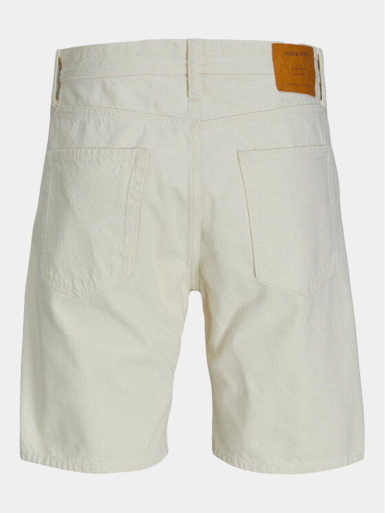 Jack & Jones Jack & Jones Szorty jeansowe Tony 12249043 Écru Loose Fit