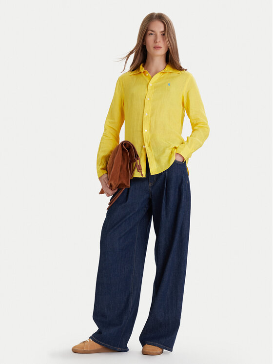 Polo Ralph Lauren Polo Ralph Lauren Košile 211970730 Žlutá Classic Fit