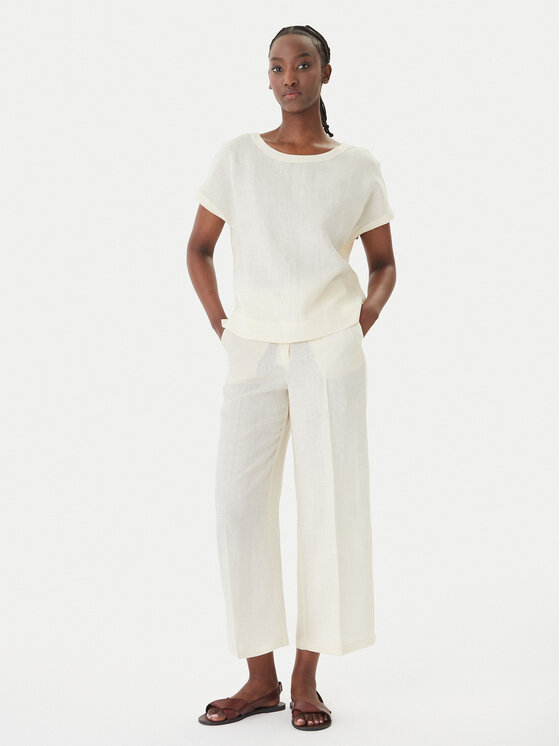 Marella Marella Sijonkelnės Clava 2615131182 Écru Regular Fit