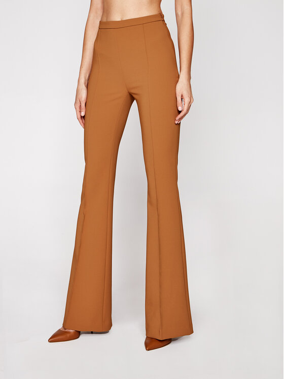Elisabetta Franchi Elisabetta Franchi Комплект піджак і штани з тканини TP-001-06E2-V629 Коричневий Slim Fit