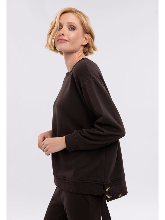Volcano Volcano Bluza B-PAOLA Brązowy Regular Fit