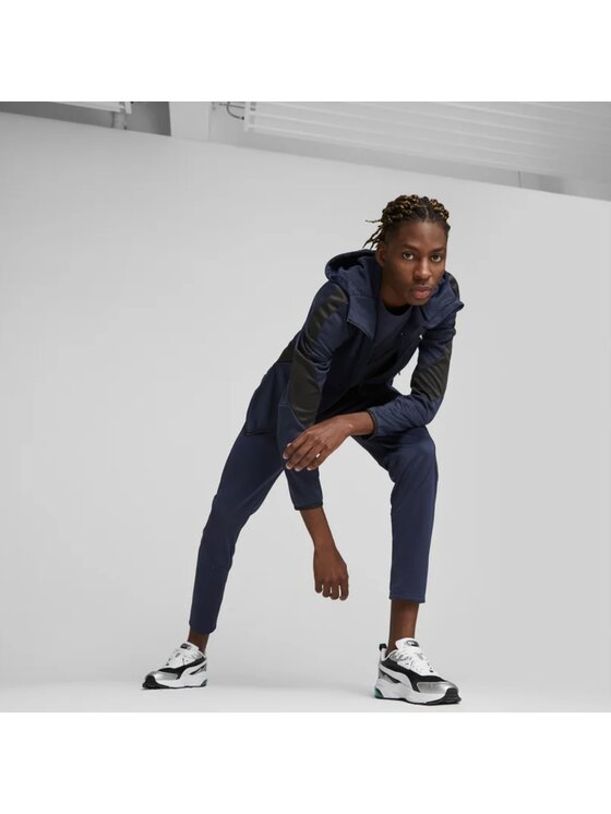 Puma Puma Bluza EVOSTRIPE Full Zip Niebieski Fitted Fit