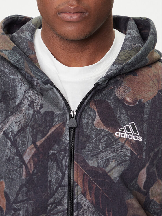 adidas adidas Суитшърт Camo JY2775 Сив Loose Fit