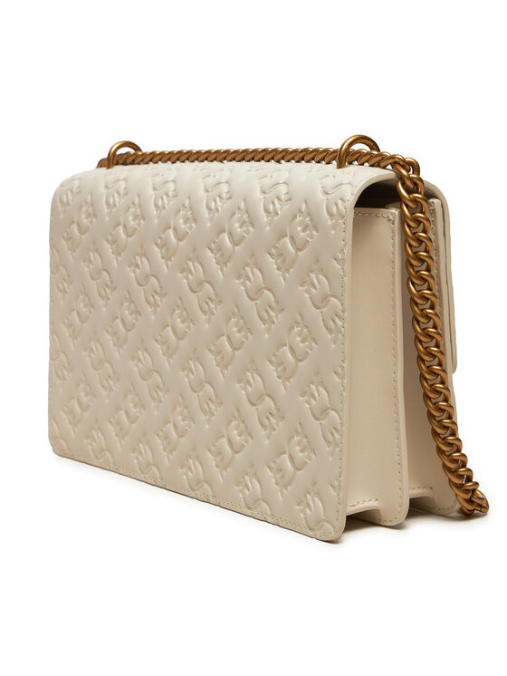 PINKO PINKO Borsetta Love One Classic Dc AI 24-25 PLTT 100941 A1YB Écru