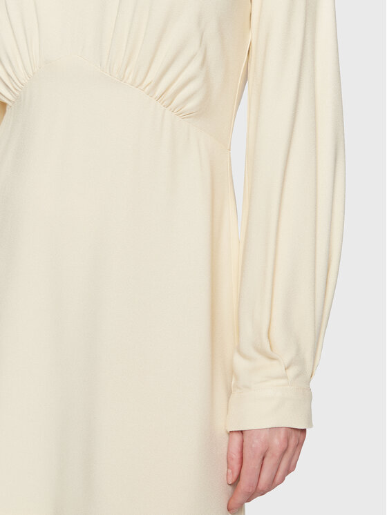 Closet London Closet London Kleid für den Alltag D8599 Beige Regular Fit