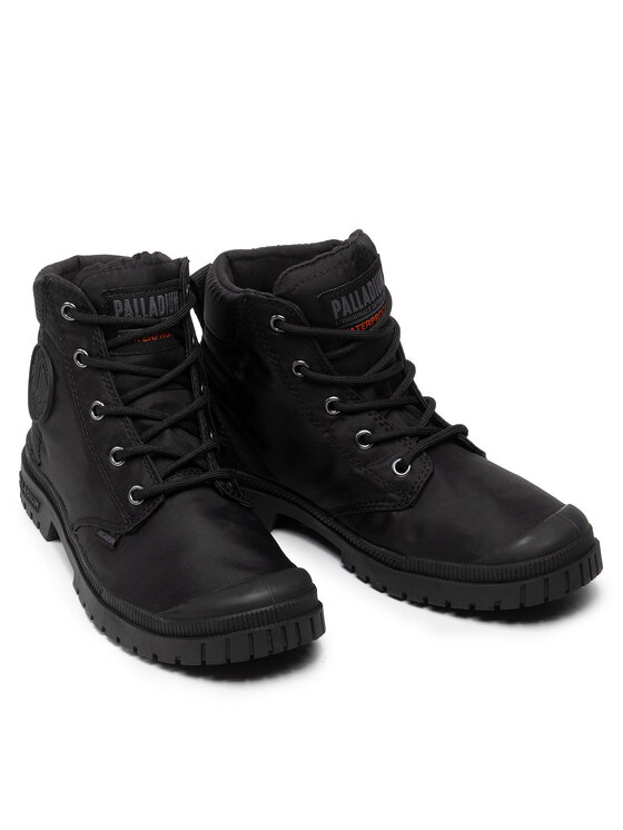 Palladium Palladium Schnürstiefeletten Pampa Sp20 Cuff Wp+ 76835-008-M Schwarz
