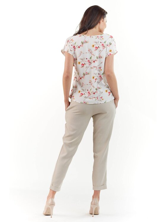 Infinite You Infinite You Bluzka M173 Écru Basic Fit