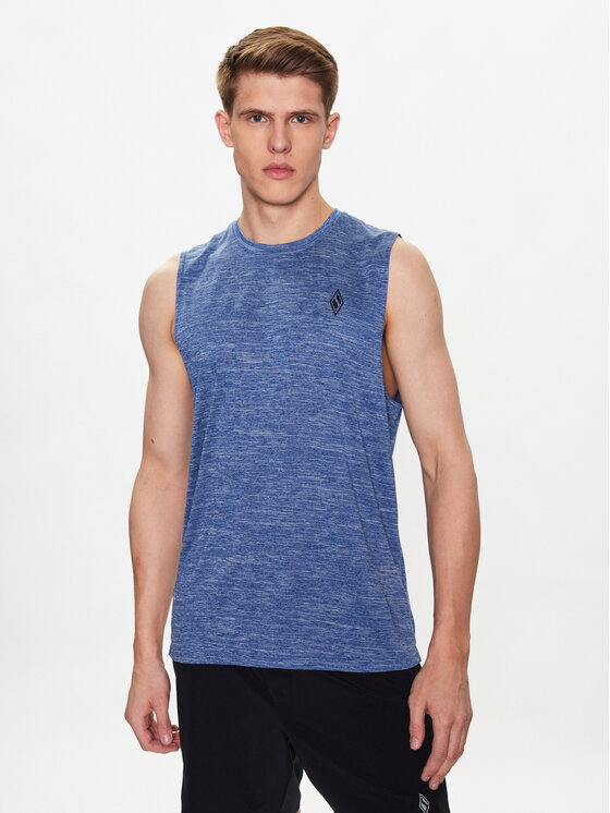 Skechers Funkčné tričko On The Road Muscle M2TT25 Modrá Regular Fit