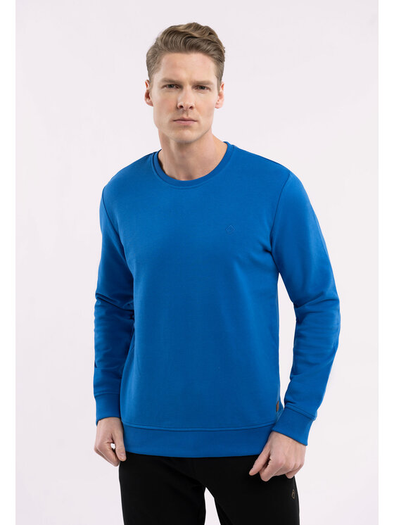 Volcano Volcano Bluza B-ANDY Niebieski Regular Fit