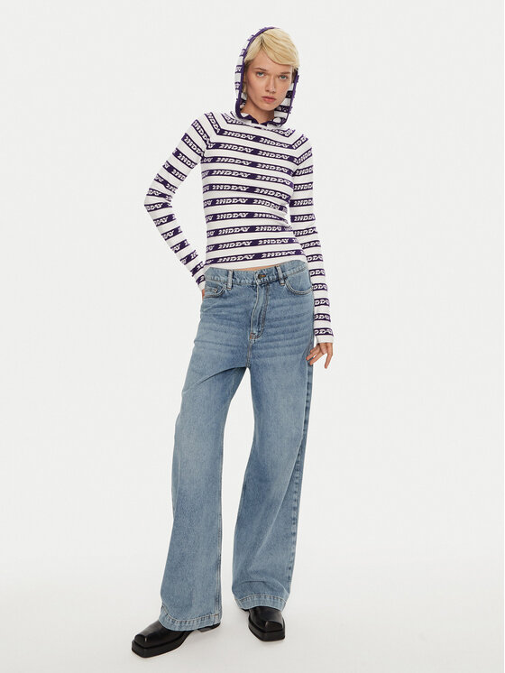 2NDDAY 2NDDAY Sweater Conner 2245342404 Kék Slim Fit