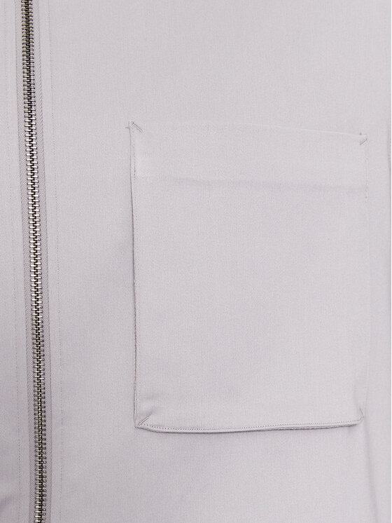 Calvin Klein Calvin Klein Kurtka przejściowa Cotton 3D Pockets Overshirt K10K112356 Szary Regular Fit