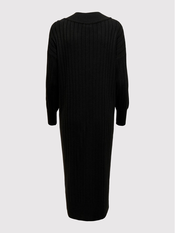 ONLY ONLY Rochie tricotată New Tessa 15236372 Negru Regular Fit