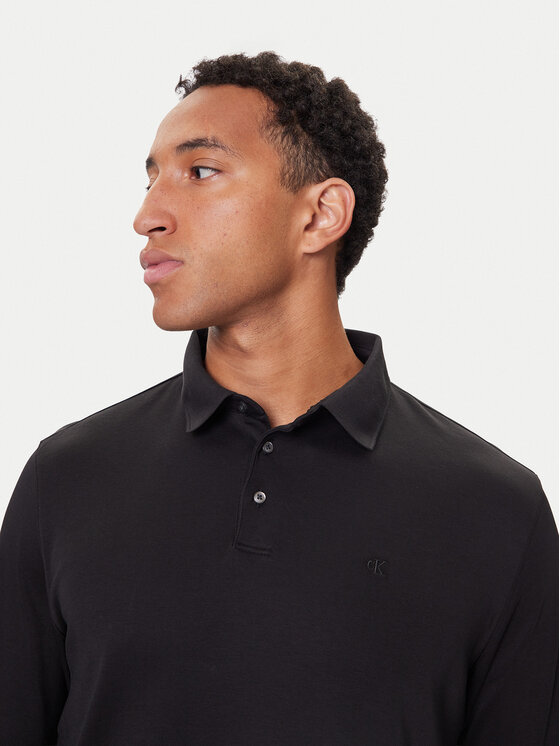 Calvin Klein Calvin Klein Polo marškinėliai LV040EM909 Juoda Regular Fit