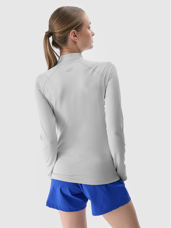 4F 4F Bluza techniczna HALNY Szary jasny Regular Fit