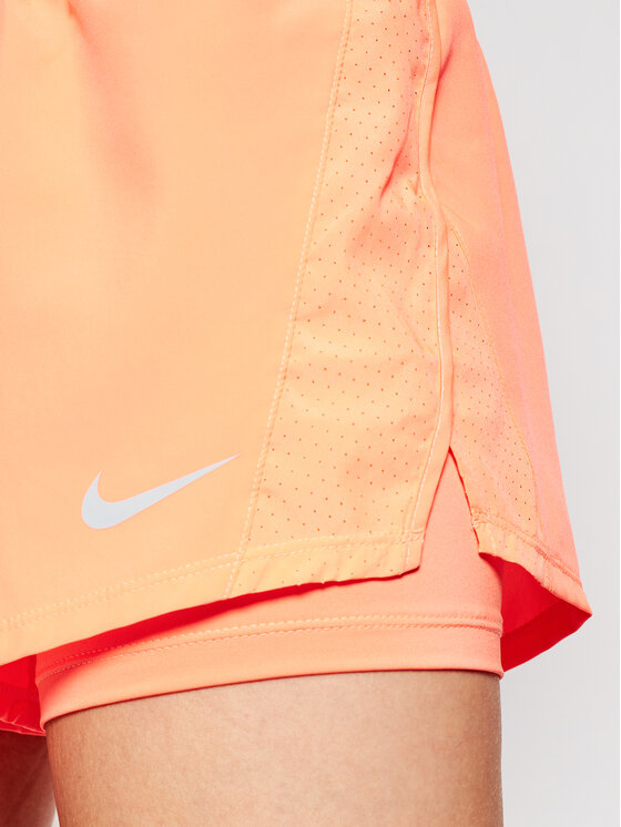 Nike Nike Sportovní kraťasy 2-In-1 Running CK1004 Oranžová Standard Fit