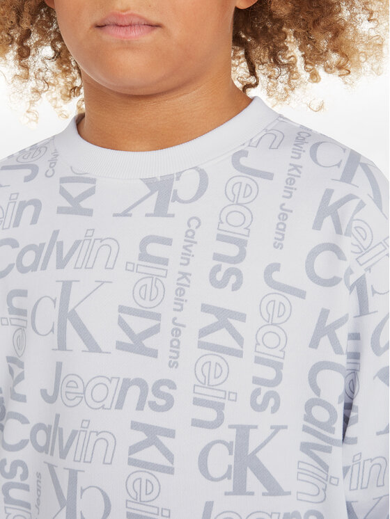 Calvin Klein Jeans Calvin Klein Jeans Sweatshirt Inst Ck Aop IB0IB02046 Grau Regular Fit