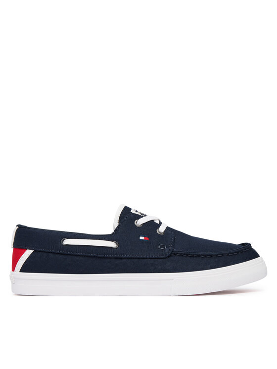Tommy Hilfiger Teniși Th Boat Vulc Sneaker Canvas FM0FM05877 Bleumarin