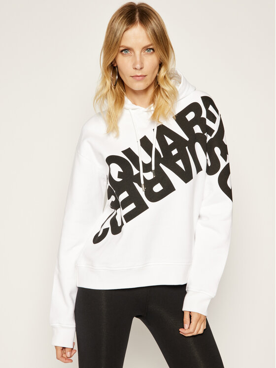 Dsquared2 Dsquared2 Pluus Mirrored Logo S75GU0284 Valge Regular Fit