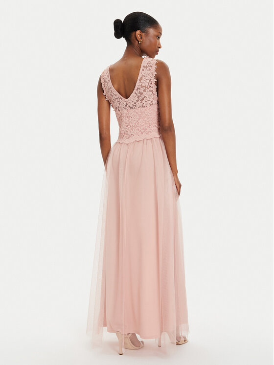 Vila Vila Abendkleid Lynnea 14052673 Rosa Regular Fit