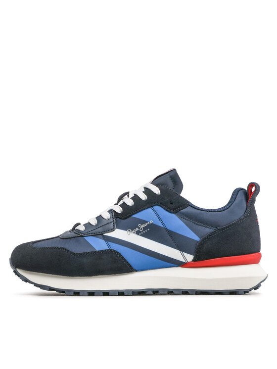 Pepe Jeans Pepe Jeans Sneakersy Foster Man Print PMS30944 Tmavomodrá