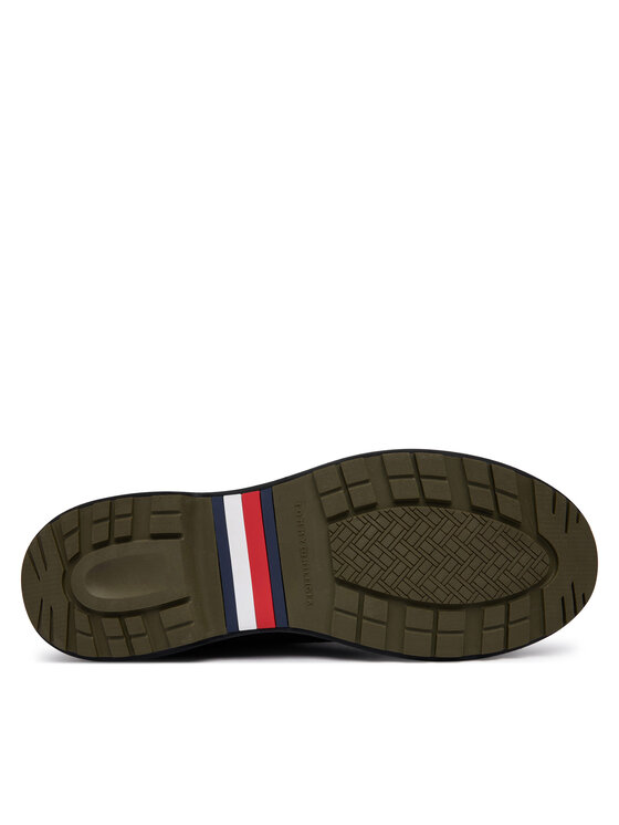 Tommy Hilfiger Tommy Hilfiger Μποτίνια Outdoor Rubber Lth Boot Wpm FM0FM05957 Μαύρο