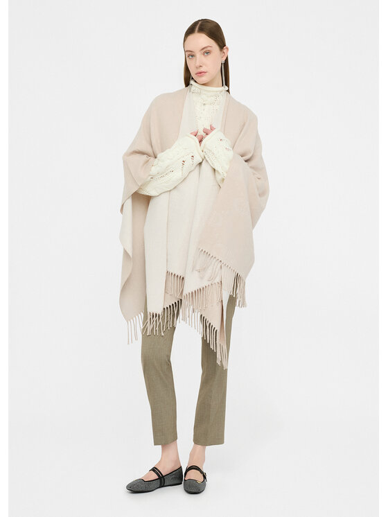 Liu Jo Liu Jo Poncho 2F5034T030030003 Beige Regular Fit