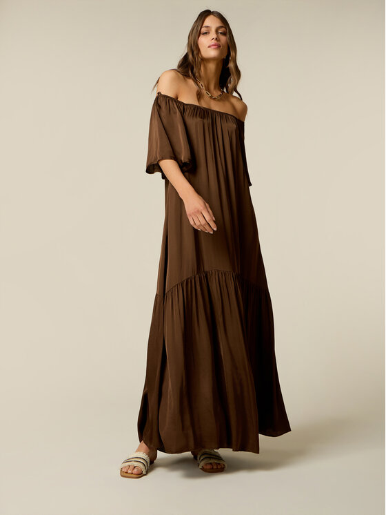 Oltre Oltre Abito da sera 7003J000866N0F2 Marrone Baggy Fit