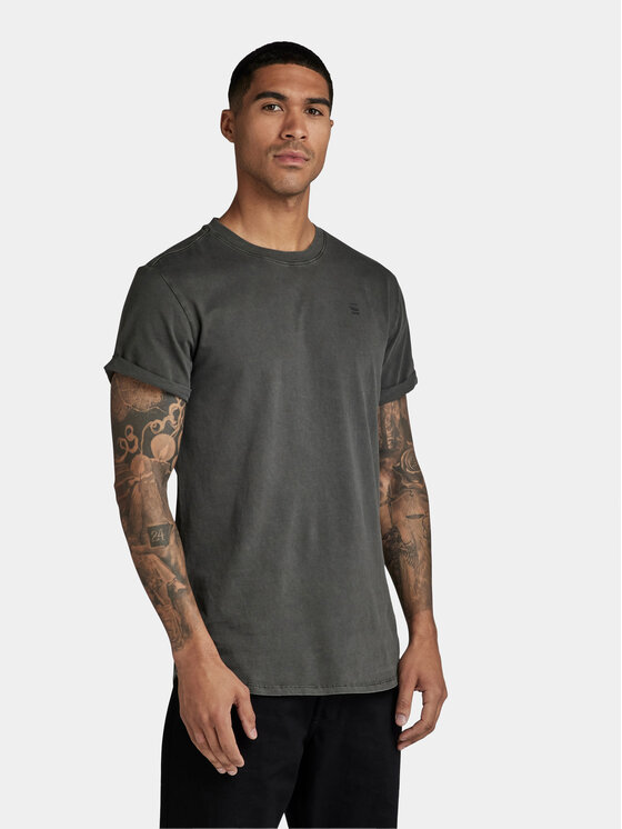 G-Star Raw G-Star Raw Marškinėliai Lash D16396-2653-G179 Pilka Regular Fit