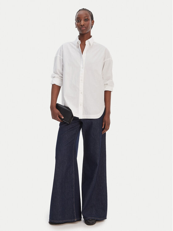 BOSS BOSS Krekls C_Bostatta 50553890 Balts Oversize