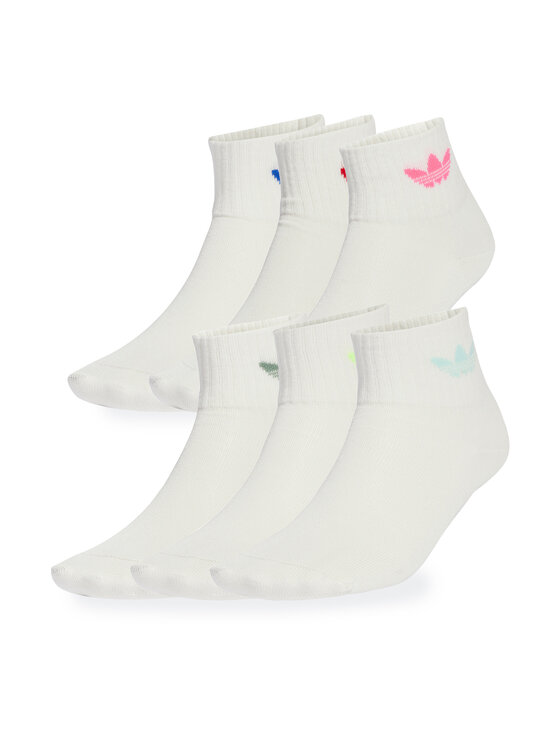 adidas adidas Set di 6 paia di calzini lunghi da bambini JW2939 Multicolore