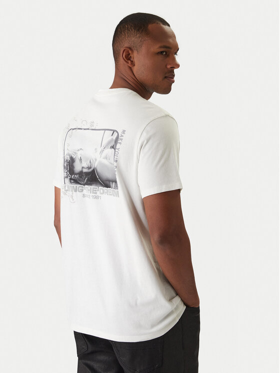 Guess Guess T-Shirt M6RI02 KBZV1 Biały Regular Fit