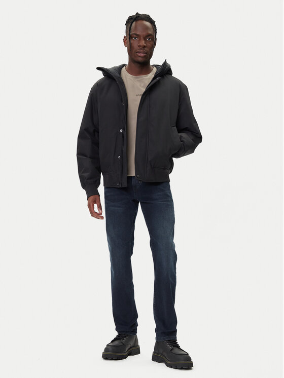 BOSS BOSS Winterjacke Osis1 50547099 Schwarz Relaxed Fit