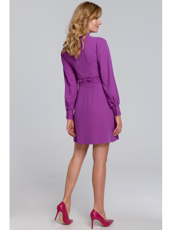 Makover Makover Vestito da giorno K078 Viola Regular Fit