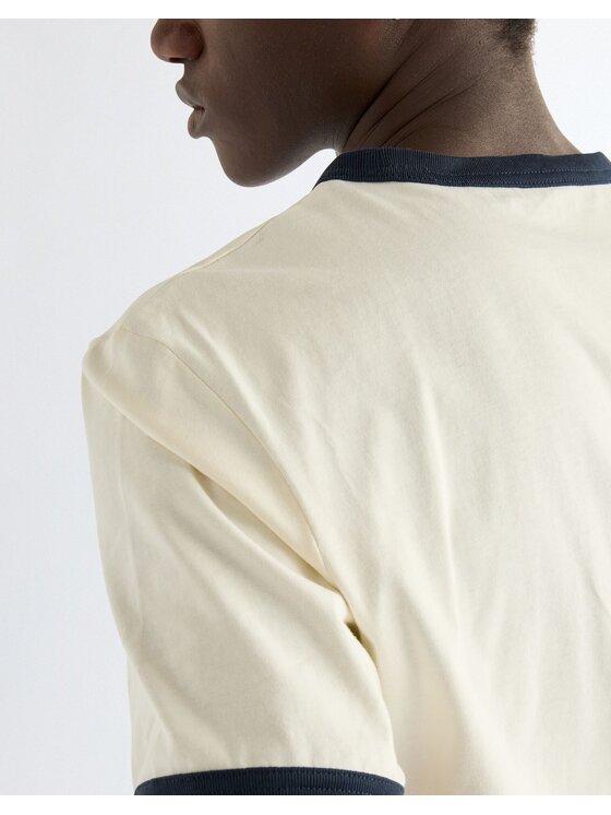 Wrangler Wrangler T-Shirt RINGER TEE Biały Regular Fit