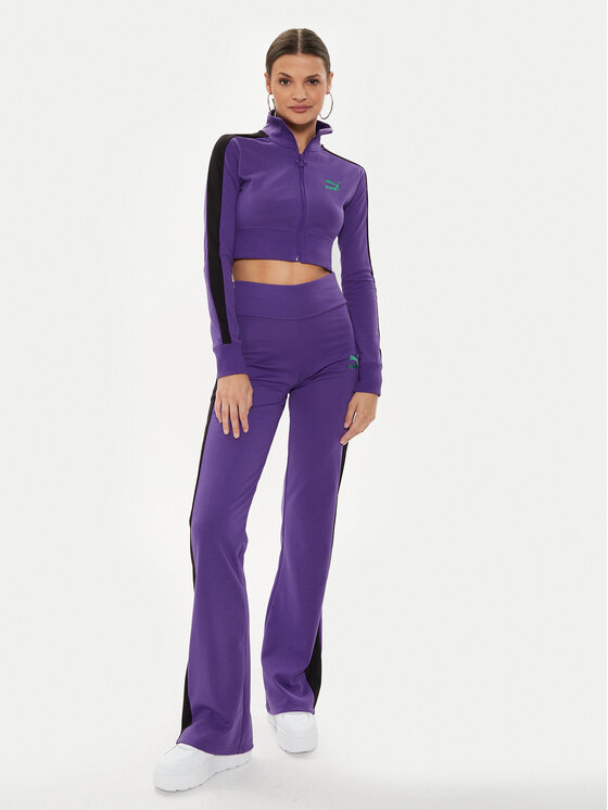 Puma Puma Majica dugih rukava DUA LIPA 536628 Ljubičasta Slim Fit