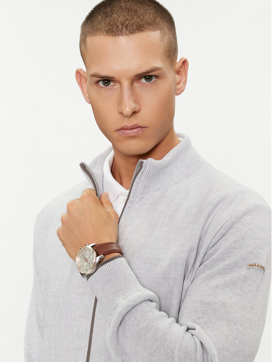 Paul&Shark Paul&Shark Pletena jopica 24411708 Siva Regular Fit