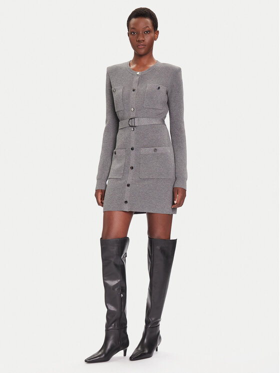 Liu Jo Liu Jo Kootud kleit MF5371 MS99E Hall Slim Fit