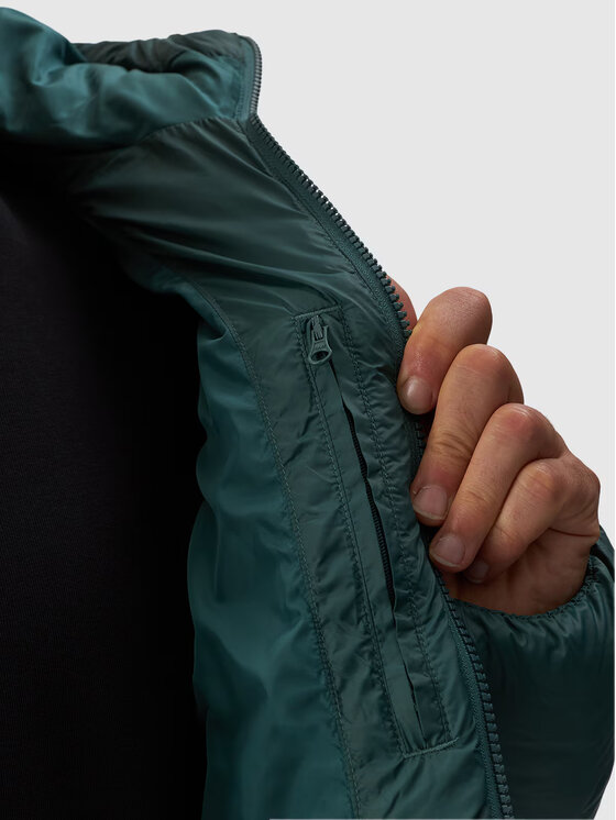 4F 4F Kurtka puchowa TDJAM480 Zielony Regular Fit