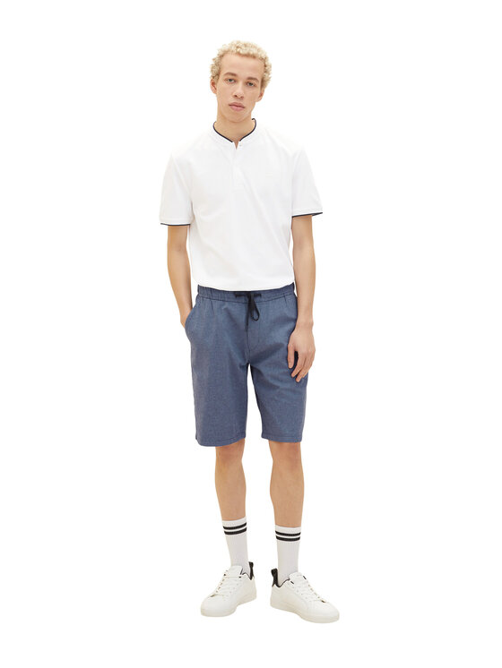 Tom Tailor Denim Tom Tailor Denim Pantaloncini di tessuto 1034983 Blu